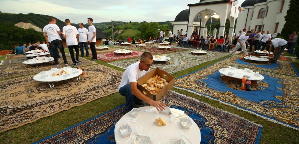 Iftar dinner at Bosnia’s Varoska Rijeka village