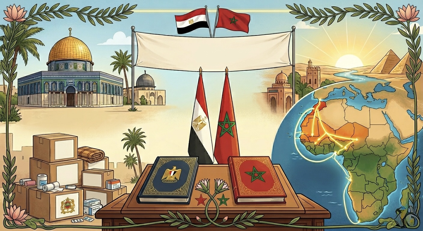 مصر تشيد بدور جلالة الملك، رئيس لجنة القدس، في دعم القضية الفلسطينية وبالمبادرات الملكية على المستوى الإفريقي 